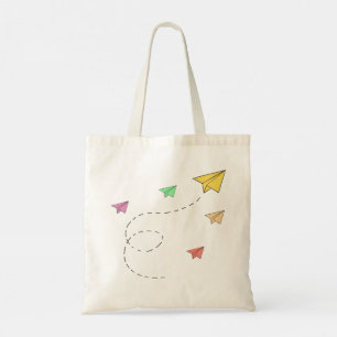 Tote Bag Avions à papier volants