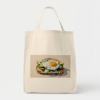 Tote Bag Avocado & Oeuf Toast Gusto Poésie