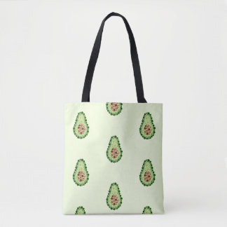 Tote Bag Avocado par points