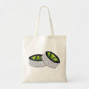 Tote Bag Avocado Roll Sushi Rolls Japonais Maki Food Fourre