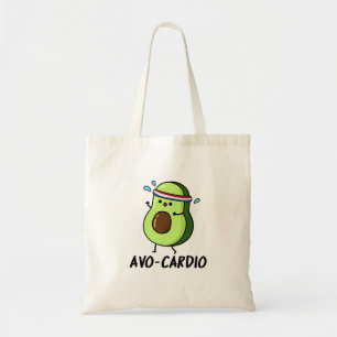 Tote Bag Avocardio Funny Excercise Avocado Pun