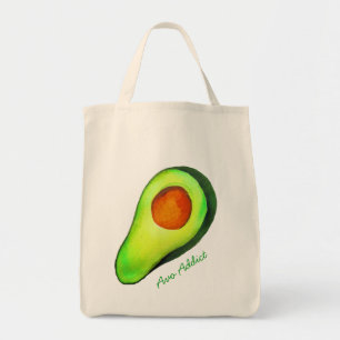 Tote Bag Avocat vert addict art mignon
