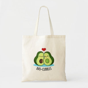 Tote Bag Avocuddles Drôle Avocado Couple Pun