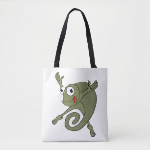 Tote Bag Awesome Chameleon