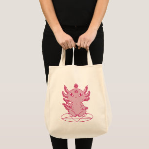 Tote Bag Axolotl Baphomet Pagan