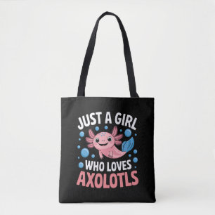Tote Bag Axolotl Mignon Juste Une Fille Qui Aime Les Axolot