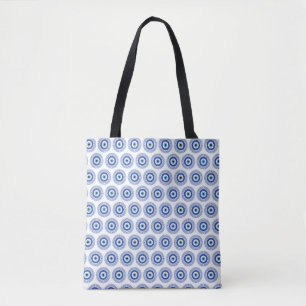 Tote Bag Aztec Cercle grec Clé mal Motif oeil bleu