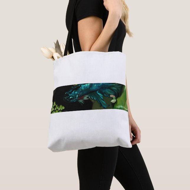 Tote Bag Azure Betta Fish (De près)