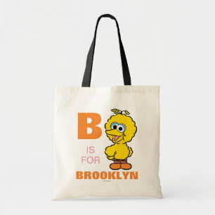 Tote Bag B est pour Big Bird   Ajouter Votre Nom