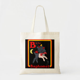 Tote Bag B pour Baphomet Satanic Cute Devil Retro Vintage S