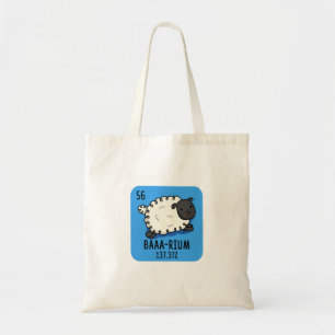 Tote Bag Baa-rium Funny Sheep Chimie Pun