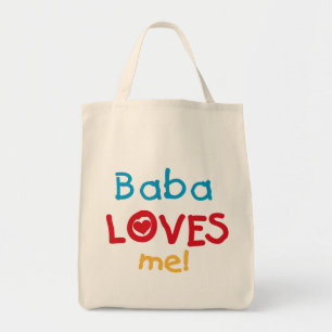 Tote Bag Baba aime mes t-shirts et cadeaux