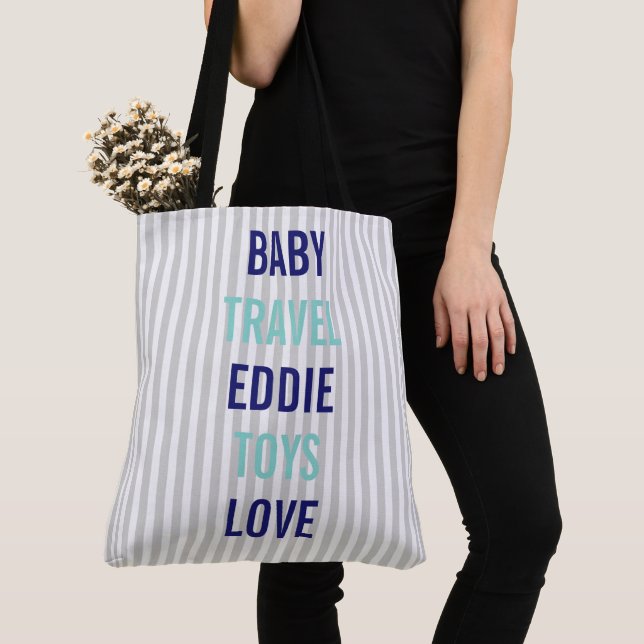 Tote Bag BABY Couture Douche Sprinkel Voyage personnalisé (De près)