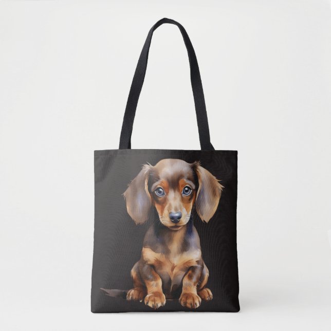 Tote Bag Baby Dachshund (Devant)