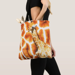 Tote Bag Baby Giraffe