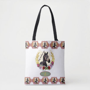 Tote Bag Baby Racehorse Mare gagne la course