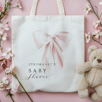 Baby shower à cou rose