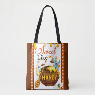 Tote Bag Baby shower d'abeille douce