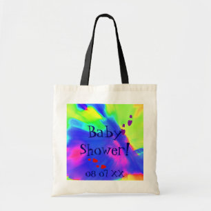 Tote Bag Baby shower En Noir Et Naturel III