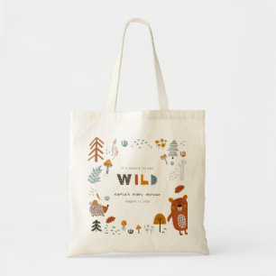 Tote Bag Baby shower Scandi Wild Tropical Woodland Animaux