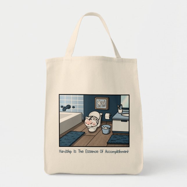 Tote Bag Baby White Tiger's Hardship Grocery Fourre-tout (Devant)