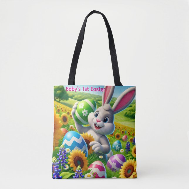 Tote Bag Baby's 1st Easter (Devant)