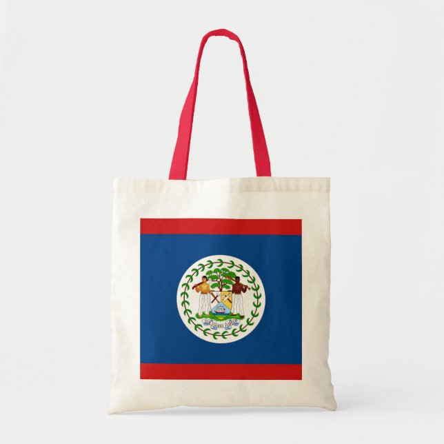 Tote Bag Bac à drapeau du Belize (Devant)
