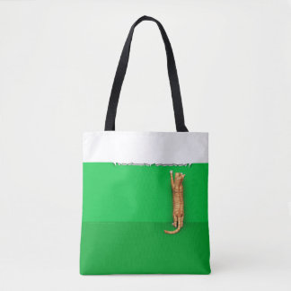 Tote Bag Bac de service de papier pour chat tabby rouge