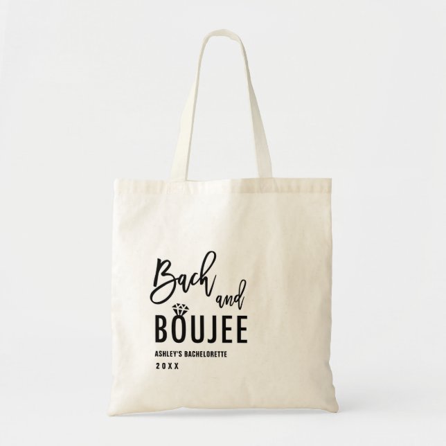 Tote Bag Bach et Boozy Bachelorette Party Faveurs (Devant)