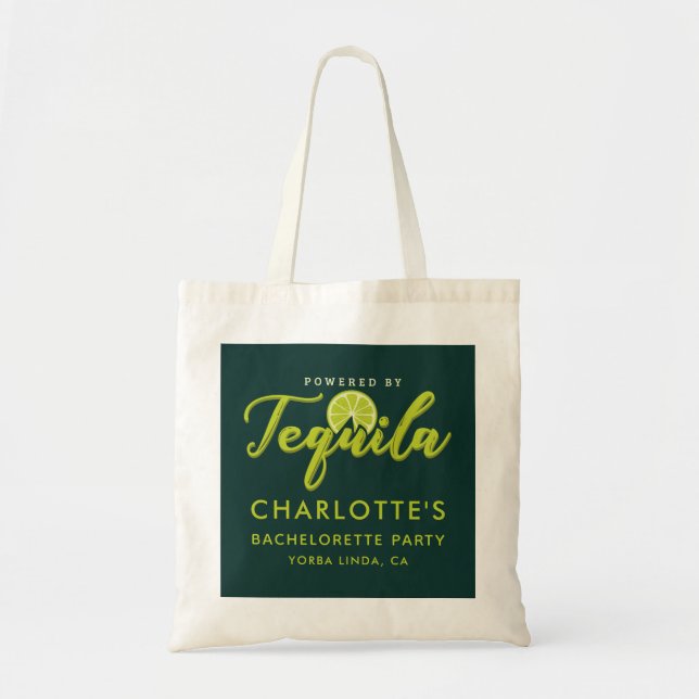Tote Bag Bachelorette avec Tequila Keepsaké (Devant)