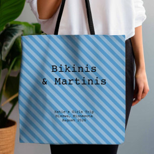 Tote Bag Bachelorette Bachelorette Bleue Bleu Méditerranéen