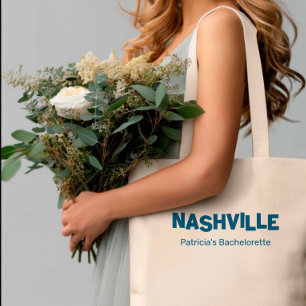 Tote Bag Bachelorette de marine minimaliste moderne de Nash