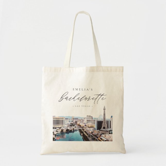 Tote Bag Bachelorte de destination Skyline de la bande VEGA (Devant)