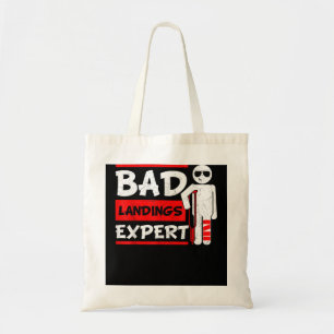 Tote Bag Bad Landings Expert Broken Bones Foot Blessure R