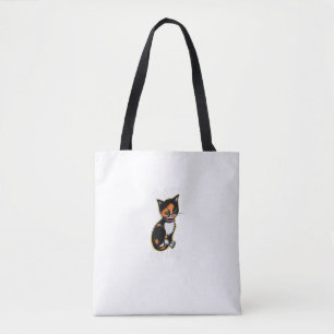 Tote Bag Badass Chat Maman Fun Calico