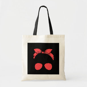 Tote Bag Badass Maman Messy Bun Fête des mères Femmes