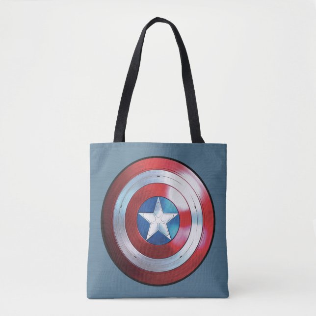 Tote Bag Badge Captain America Shield (Devant)