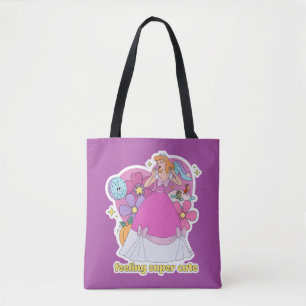 Tote Bag Badge Cinderella "Feeling Super Cute"