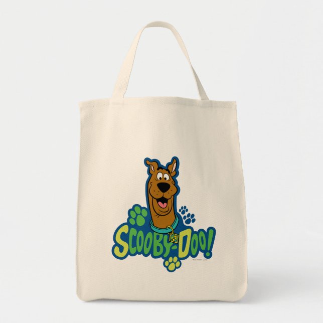 Tote Bag Badge de caractère Empreinte de patte Scooby-Doo (Devant)
