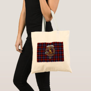 Tote Bag Badge de clan Brown/Broun Tartan Fourre-tout