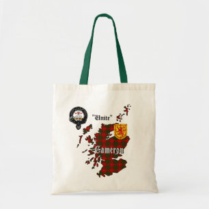 Tote Bag Badge de clan Cameron & Tartan