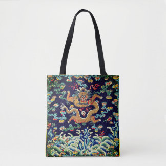 Tote Bag Badge de classement Carré Mandarin du dragon impér