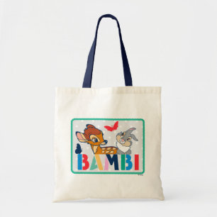 Tote Bag Badge de point Bambi et Thumper Polka