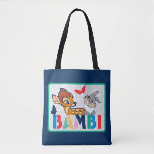 Tote Bag Badge de point Bambi et Thumper Polka