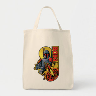 Tote Bag Badge graphique Retro Boba Fett Sarlacc