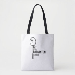 Tote Bag Badminton - Mangez le sommeil Badminton Répétition