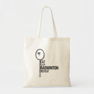 Tote Bag Badminton - Mangez le sommeil Badminton Répétition