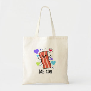 Tote Bag Bae-con Funny Bacon Pun