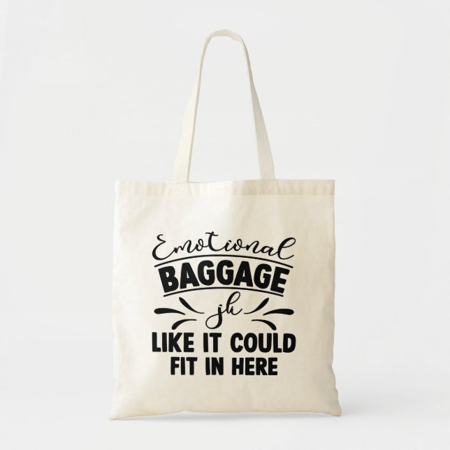 Tote Bag Bagages Émotionnels Jk Comme Il Pourrait S'Adapter (Devant)