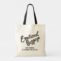 Bagages émotionnels manutentionnés mignonne drôle